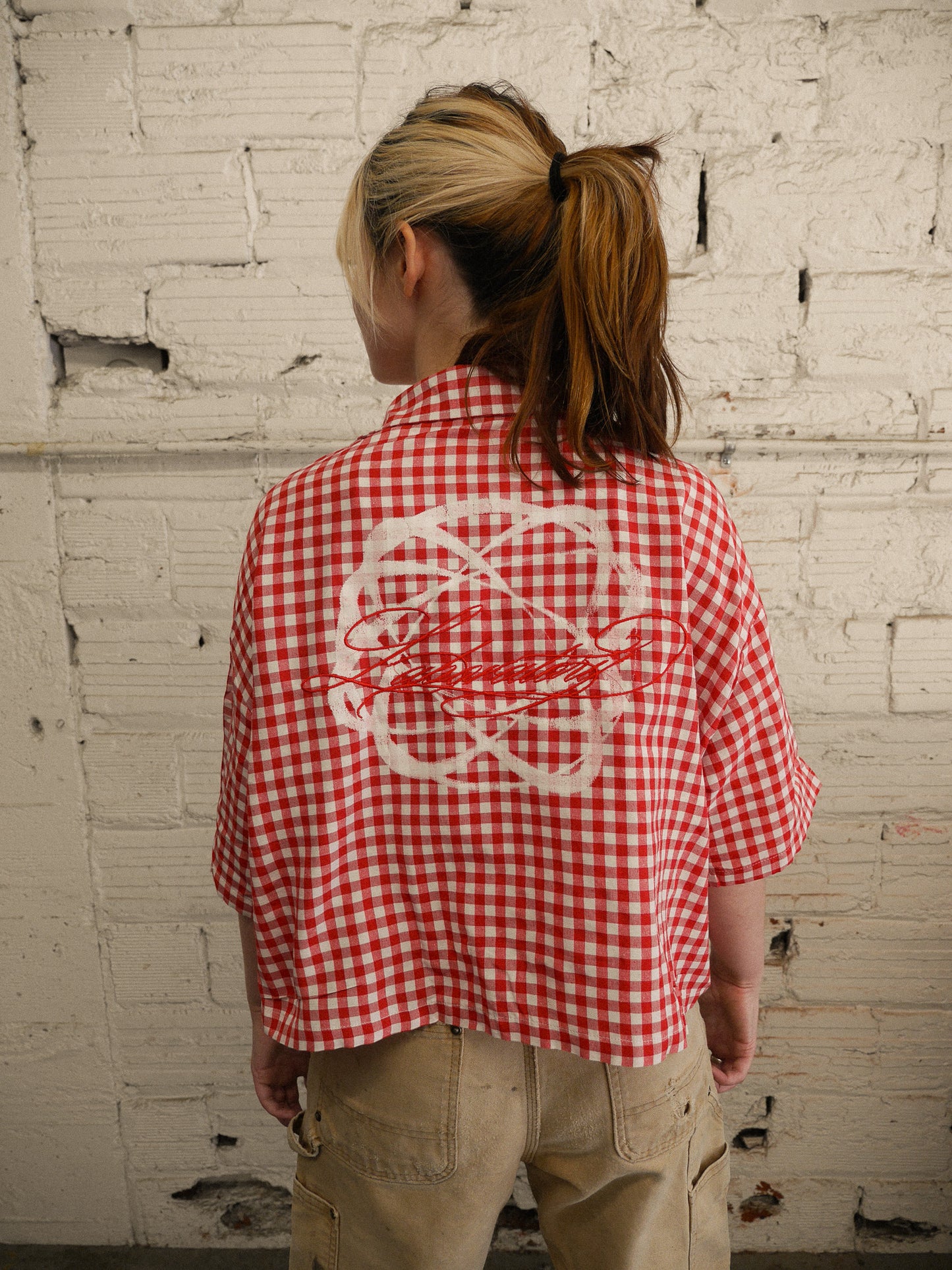 Mechanic Button Up Red